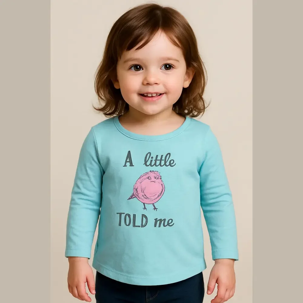 Young and awesome blue size 3 toddler long sleeve graphic blouse